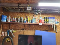 Lubes, caulks, oils, etc.