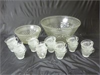Wexford Punch Bowl, Cups & Serving Bowl