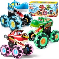 JOYIN 3 Pack Monster Truck Toy - Motion Activated