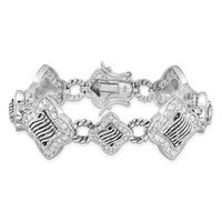 Sterling Silver Fancy Design Bracelet