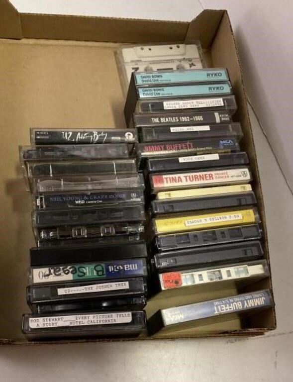 Cassettes, David Bowie, The Beatles, Jimmy