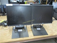 (2) Dell 19" LCD Monitors w/ Laptop Dock.