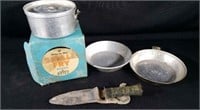 Small Fry Stove, Pans, Imperial Knife