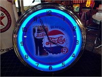 15” Round Neon Pepsi Cola Clock
