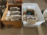 Two Boxes Mason Jars & Extra Lids