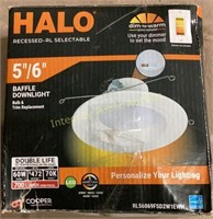 Halo 5/6" Baffle Downlight