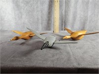 MINIATURE WOOD DUCK DECOYS TED TAYLOR 1982