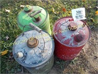 (3) MISC METAL GAS CANS