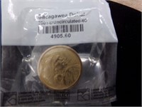 Uncirculated Sacagawea dollar