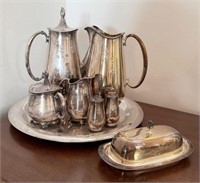 Vintage Silver Plate Coffee / Tea Service Set