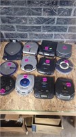 12 various portable cd players