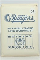 Pack of (19) 1991 Mother's Cookies Texas Rangers s