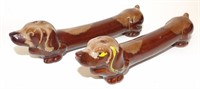 Brown Drip Glaze Long Dachshund Wiener Dogs