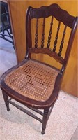 Caned Seat Wood Chair