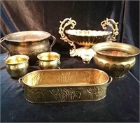 Brass decorative vases/pots