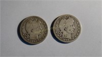 1892 & 1908 Liberty Head Nickels