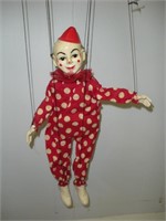 Clown Marionette/String Puppet 16 Inch Tall