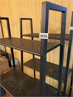 4 tier metal slant shelf
