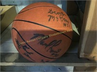 Basketball appears signed by Rodney McCray, Milt