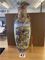 LARGE ORIENTAL VASE - 35" TALL X 12" WIDE
