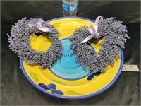 Decorative Bowl & Sm Wreaths