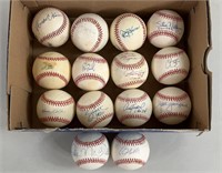 14pc Assorted Signed Baseballs NL Players