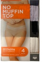 Warner's Top Hipster with Lace 4-Pack Size (M)