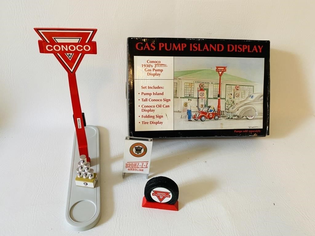 New in Box 1930's Gas Pump Island Display