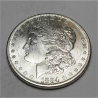 1884 O BU Morgan Silver Dollar