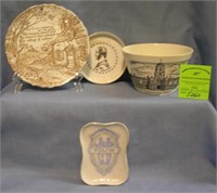 Group of four vintage souvenirs