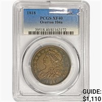 1818 Capped Bust Half Dollar PCGS XF40