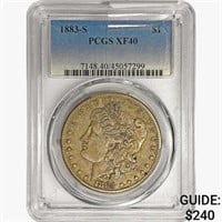 1883-S Morgan Silver Dollar PCGS XF40