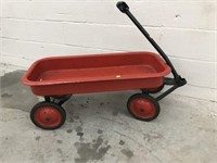 Vintage Metal Child,s Pull Wagon