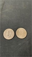 1978 and 1776-1976 Eisenhower dollars and ike