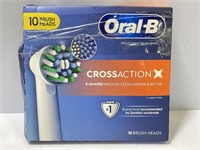 Oral B Crossaction X toothbrush heads - 8 count