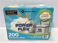 Power Flex Tall kitchen bags 13 gallon