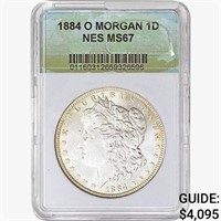 1884-O Morgan Silver Dollar NES MS67