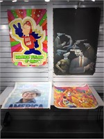 4 assorted Posters incl. Bud Man, Reagan Country,