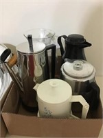 TEA / COFFEE POTS, SKILLETS