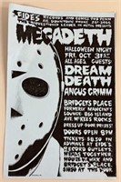 Megadeth Halloween Night Concert Poster Print