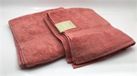 2 New Fieldgear Shower Towels 30in X 58in Coral