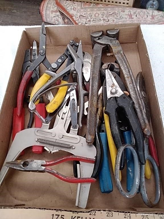 Group of assorted pliers