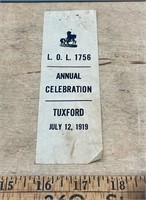 Loyal Orange Lodge Tuxford Celebration 1919