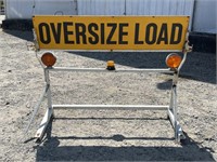Pickup Truck Oversized Load Sign with Rack