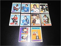 10 1974 75 75-76 OPC Hockey Cards Stars