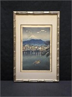 Vintage Framed Japanese Woodblock Print