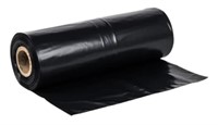 (1) Roll 38" x 63" Black Trash Bags 50CT