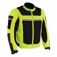 Milwaukee Leather MPM1794 High Vis Green Armored