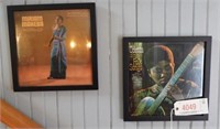 (2) framed Album covers: Odetta Signs Folk songs