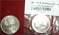 1981D & 1999D Susan B Anthony